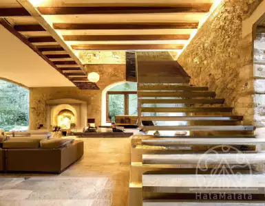 The internal transformation of an Italian country farmhouse.