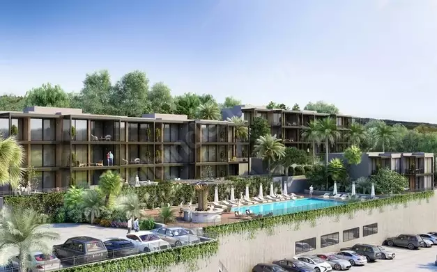 Economy class apartments (1+1) in Bodrum. Mugla province.