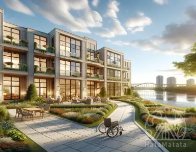 The new apartment complex is designed for senior citizens...