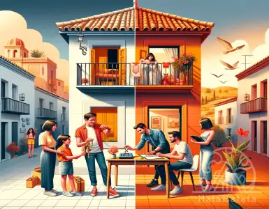 At what age do Spaniards buy their first home?