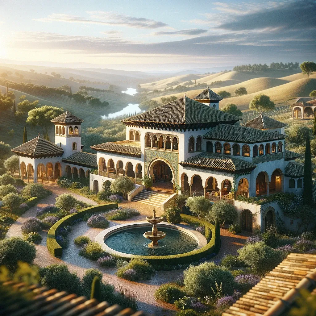 North of Seville: a Spanish rancho with a Moorish atmosphere.