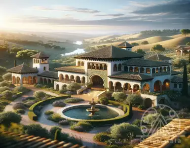 North of Seville: a Spanish rancho with a Moorish atmosphere.