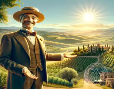 Inside the Italian villa of Alberto Guardanini, owner of the Salute restaurant.