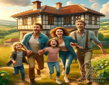 A British couple buys a fairy-tale house with a barn and outbuildings for just £7,000.