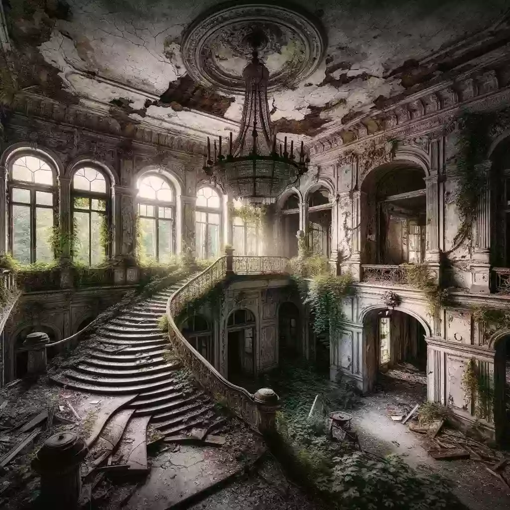 Abandoned rural estate, untouched for three decades after the death of the owners..