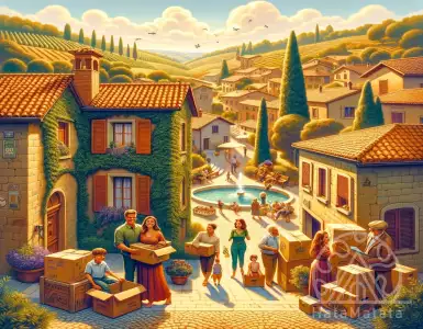 The family is buying a cheap house in Italy because it's too expensive in the USA.