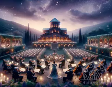 European concert at the estate of Tsinandali in Georgia.