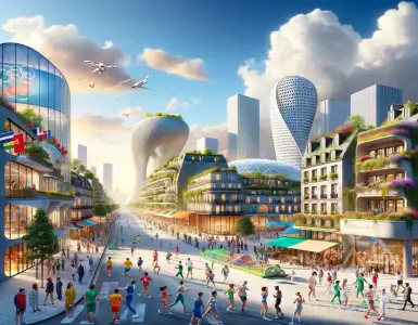 Athletes were given the Olympic Village in Paris.