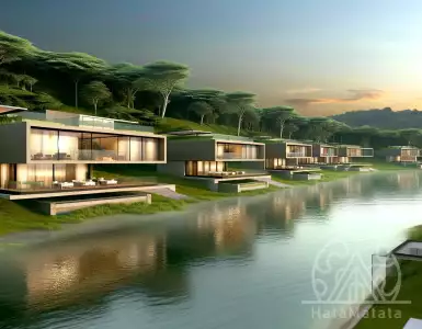 Luxury real estate in Portugal: The charm of living in a villa overlooking the river.