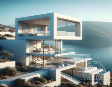 Silern Architecture Studio: White villa on Paros, towards the sun