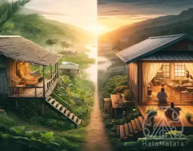 A young couple builds a small house in rural Thailand for $22,500; no debts, but life remains difficult.