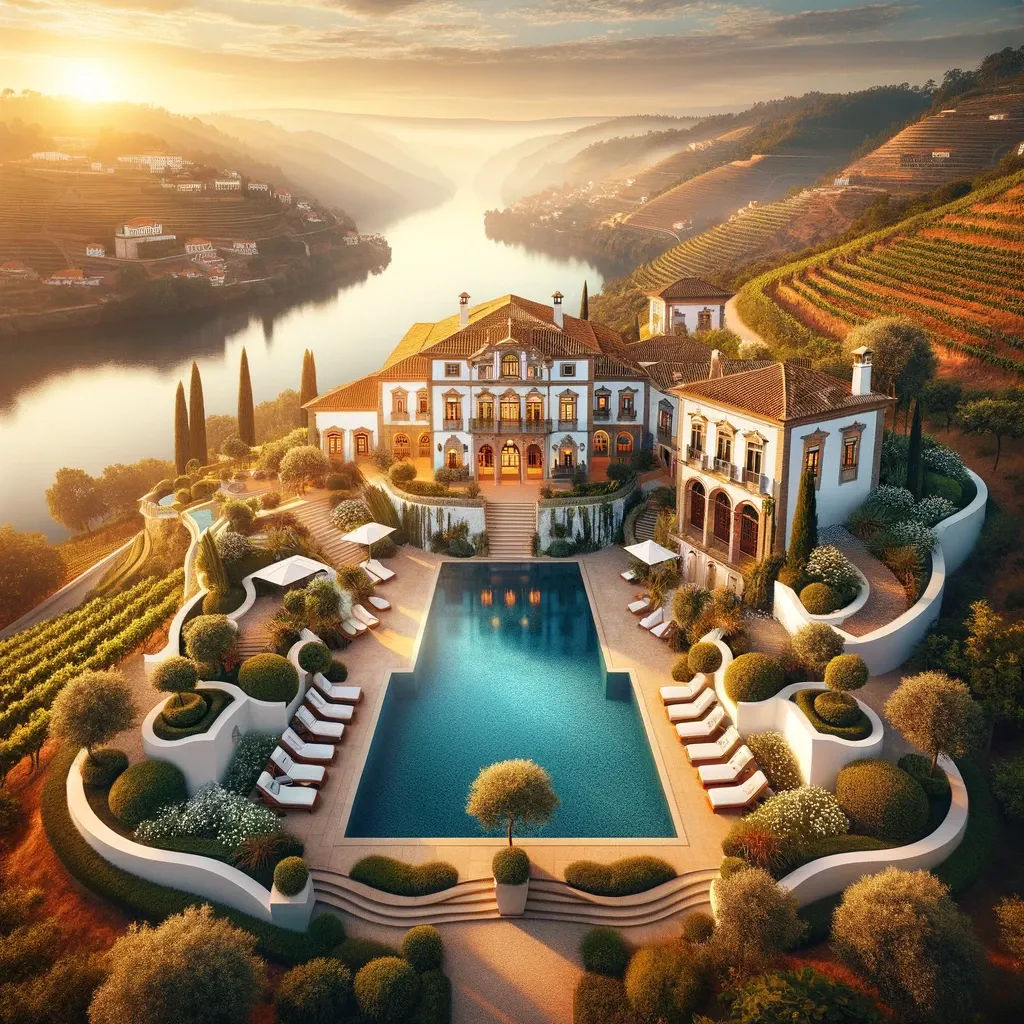 Luxury Real Estate in Portugal: Living in a villa overlooking the river on the Dura River.