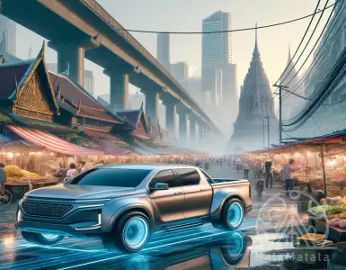 Toyota will produce electric pickup trucks in Thailand.