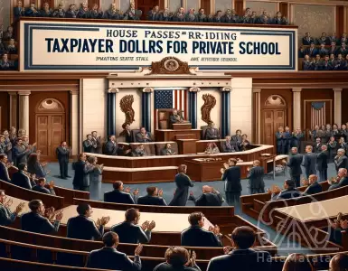 Private school funding voucher legislation approved by the House amid protests from Democrats.