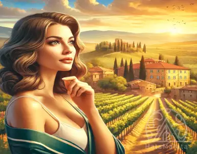 A woman inherits all of her father's land and property in Italy despite not knowing him.