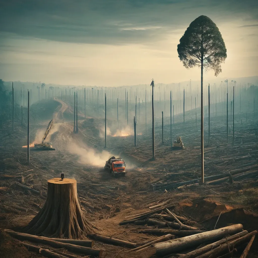 A scientist links deforestation of forests where Bornean orangutans live to RGE Group.
