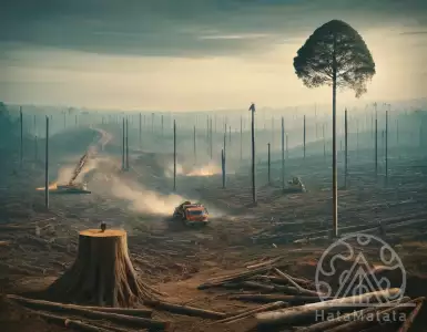 A scientist links deforestation of forests where Bornean orangutans live to RGE Group.