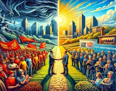 A document restricting unionization in state-subsidized firms has been sent to the governor for his consideration.