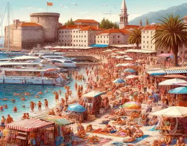 The number of Russian tourists in Montenegro is growing.