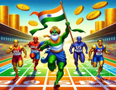 Increasing investments of 100,000 rupees in stocks, gold, real estate, and US stocks over a period of 20 years.