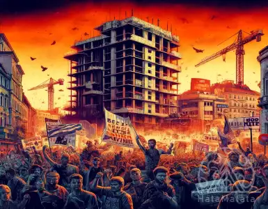 Serbs are protesting against a lavish project backed by the company of Trump's son-in-law.