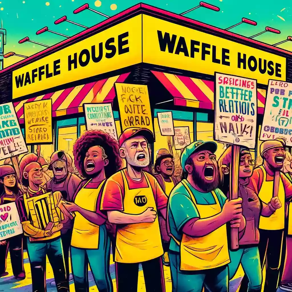 Забастовка в Georgian Waffle House из-за обязательных вычетов на питание
