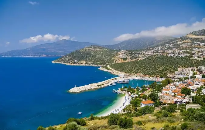 Kalkan on the Mediterranean coast. Antalya Province \ Turkey