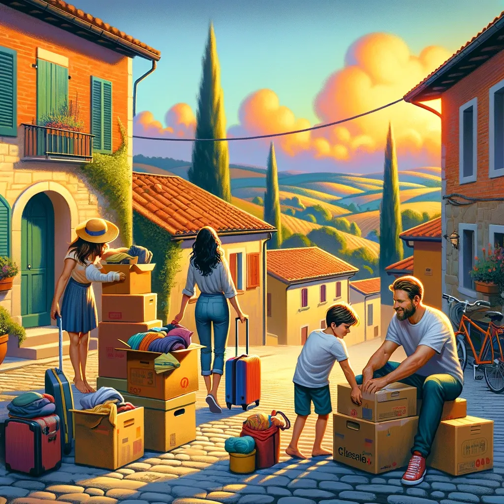 The family is moving to Italy because they are tired of living in the USA.