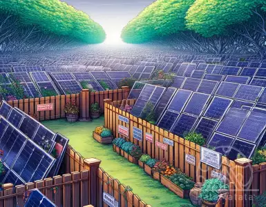 China has flooded the market with solar panels, and people are using them as garden fences.