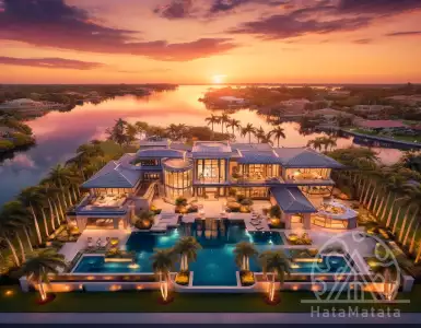 The most expensive property for sale in the U.S. is a mansion in Florida, where the late magnate gathered hundreds of his family members.