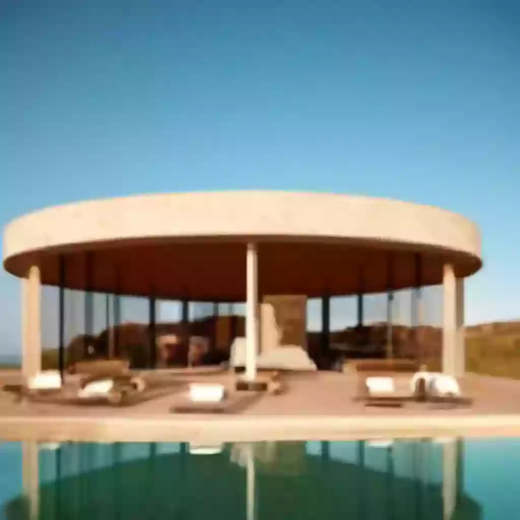 Дом недели: Круглая вилла стоимостью $9.3 миллиона, встроенная прямо в склон греческого острова.