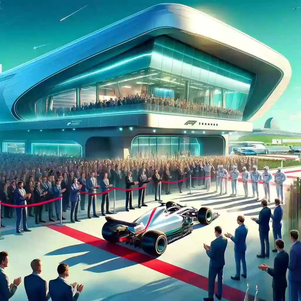 The Andretti F1 team officially opens a new building in Silverstone.