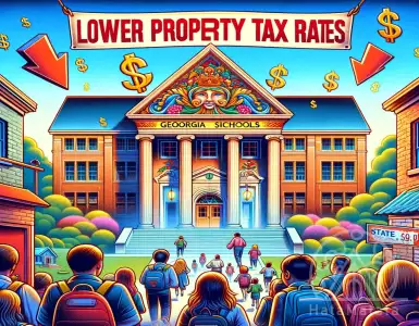 A bill to reduce property taxes in Georgian schools and maintain state assistance.