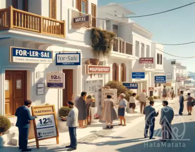 Real estate prices are constantly rising - explosive growth, price chart in Greece.