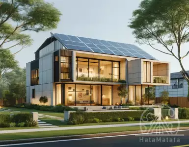 The first passive house in Georgia is almost completed.