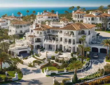 The most expensive real estate in Spain: mansions in Marbella on the Costa del Sol.
