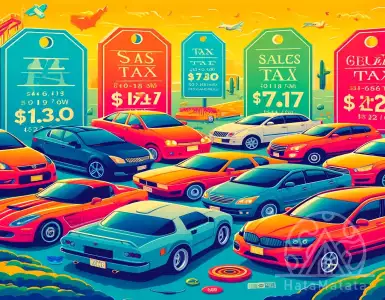 Tax rates when purchasing a car in each state.