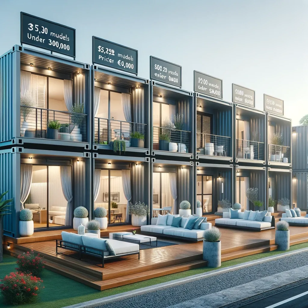 Modular container homes are available for less than €50,000.