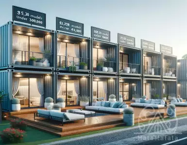 Modular container homes are available for less than €50,000.
