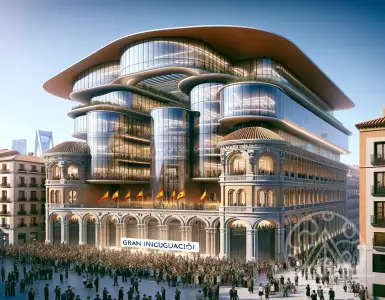 King Felipe VI opens the new building of the College of Registrars of Property and Commercial Affairs.