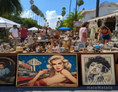 Kirstie Alley's estate sale: vintage doors and a Jenny Craig dress.