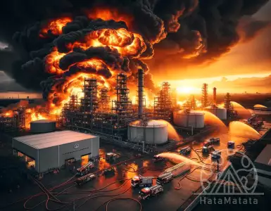 Video: A massive gas fire is raging in an industrial park in Thailand.