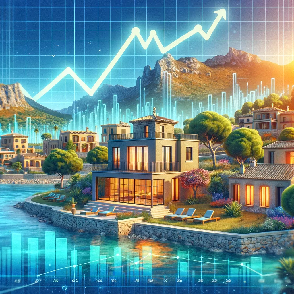 A decline in housing prices in Spain, but an increase in the Balearic Islands.