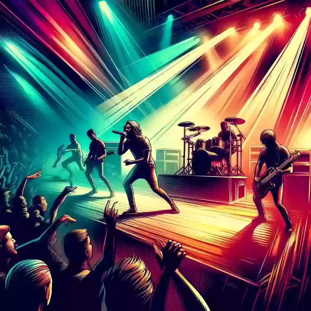 Listen to Saosin when they perform songs by the band called "Sunny Day Real Estate," as well as "Blind Spot" (with Anthony and Kove).