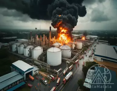 Fire at a chemical tank in Thailand: 1 dead, 4 injured.