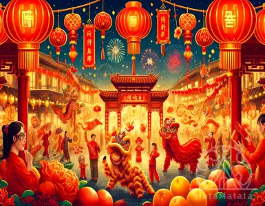 Preparation for the celebration of the Chinese New Year