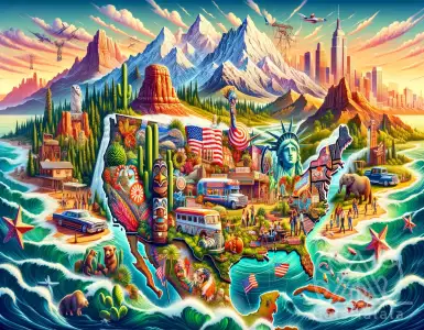 The USA is an incredibly homogeneous country: skyscrapers, the countryside, wealth, and poverty.