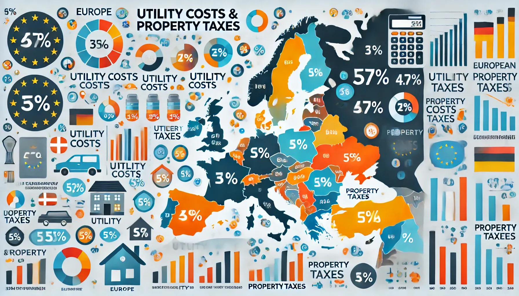 How much does it cost to maintain a home in different countries?
