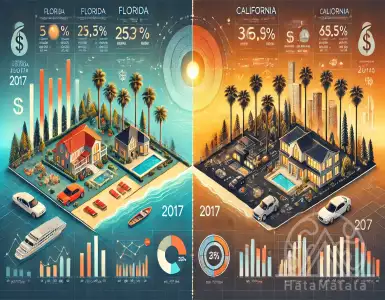 Real estate in the USA: price trends in California and Florida