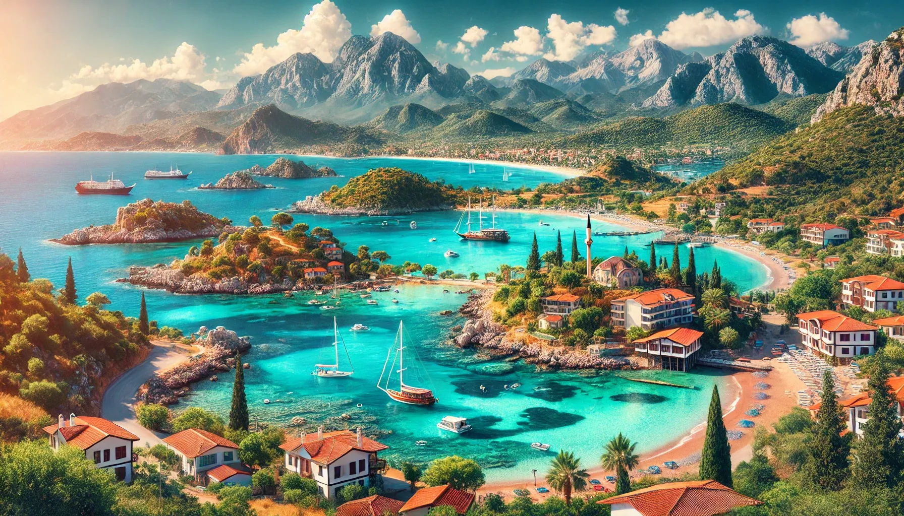 Fethiye is a resort on the Turquoise Coast of Turkey.